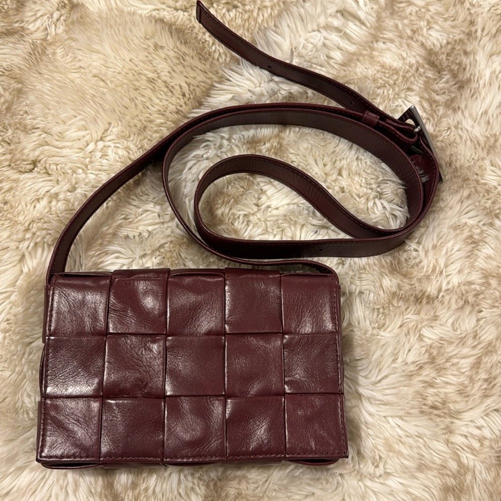 Bottega Veneta Burgundy Crossbody Bag